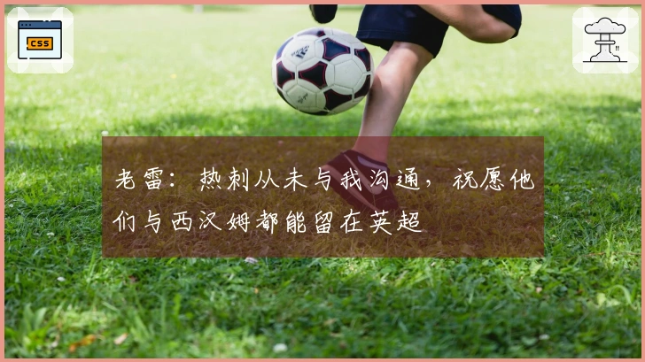 老雷：热刺从未与我沟通，祝愿他们与西汉姆都能留在英超